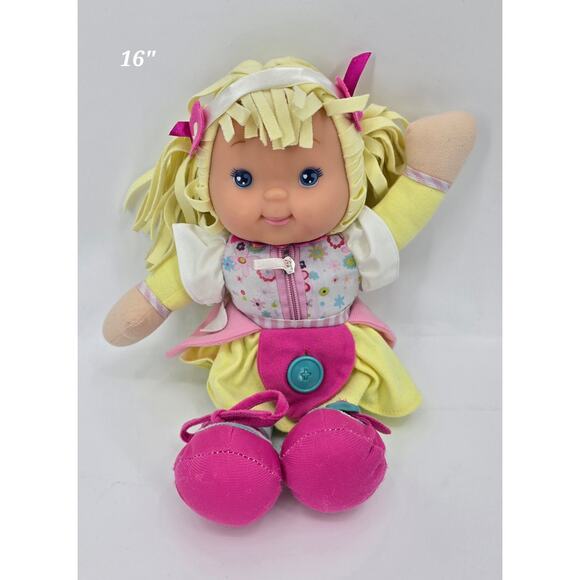 Vintage Zipity Princess Doll 16” by Goldberger – Learn to Dress Toy - Picture 1 of 4
